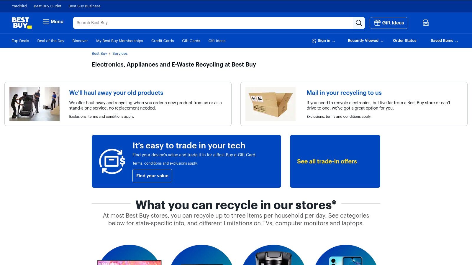Best Buy (retail electronics recycling)