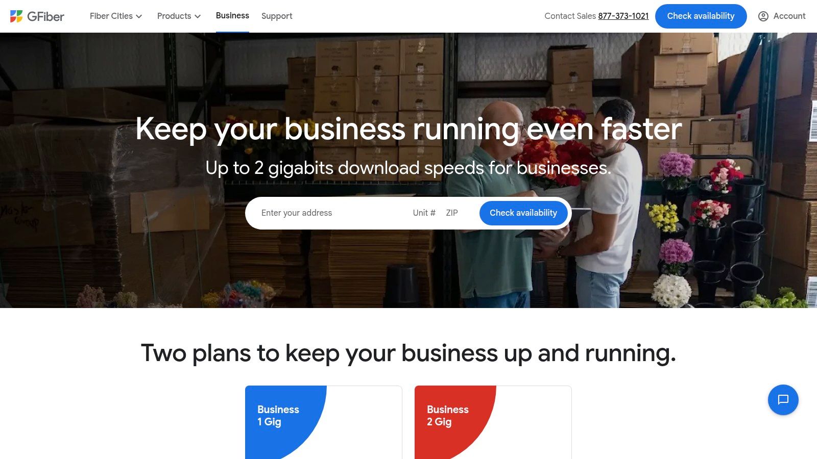Google Fiber for Small Business (GFiber Business)