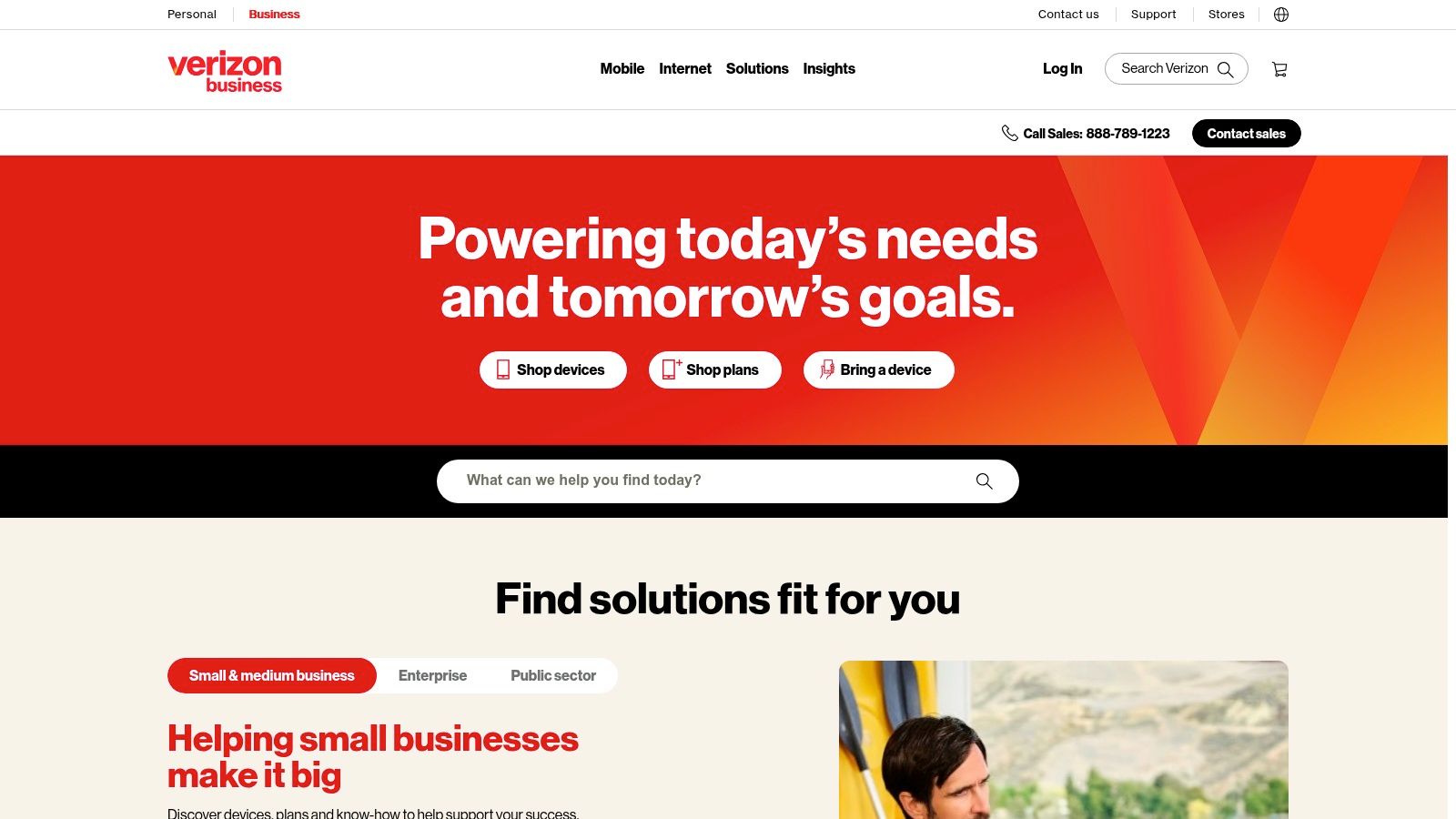 Verizon Business (wireline + 5G Business Internet)