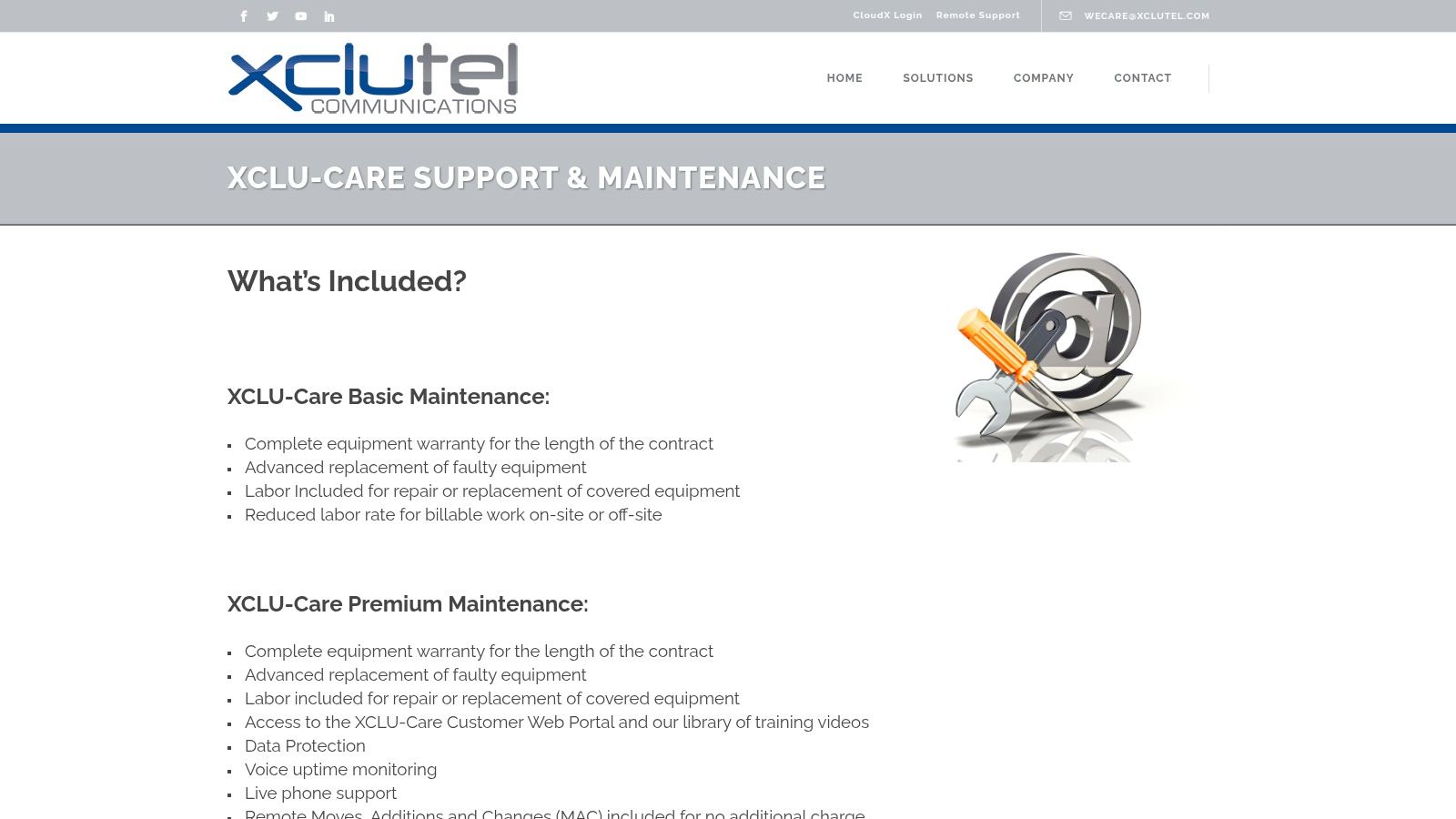 Xclutel (XCLU-Care Support & Maintenance)